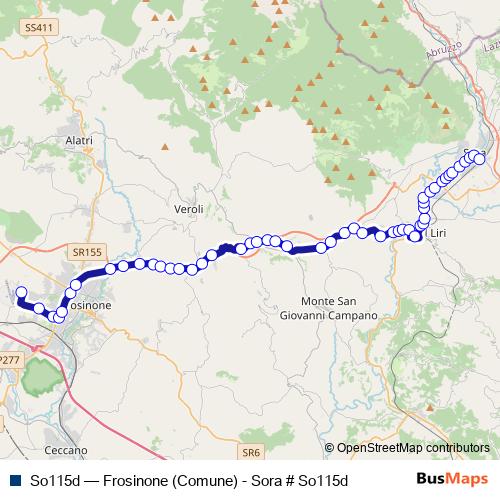 So115d bus Line Map