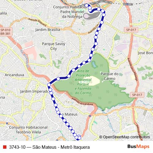 3743-10 bus Line Map