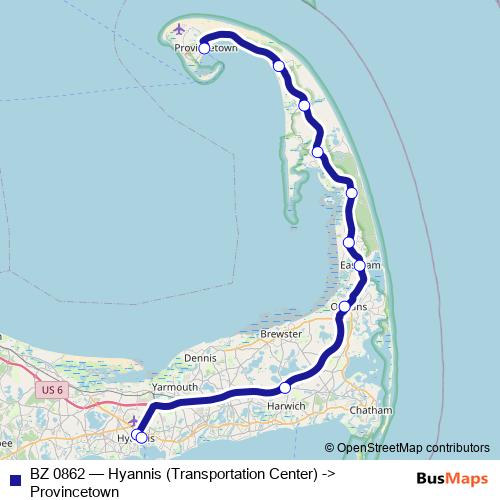 BZ 0862 bus Line Map