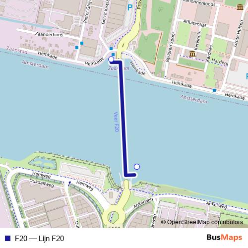 F20 ferry Line Map