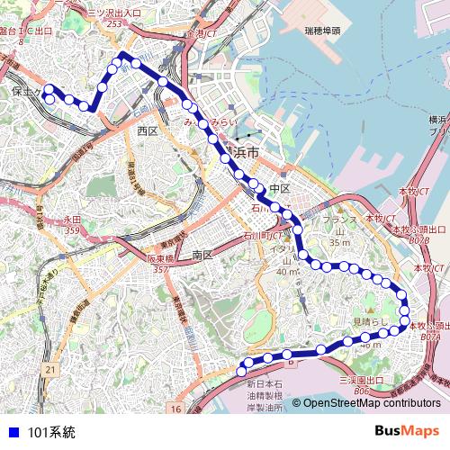 101系統 bus Line Map
