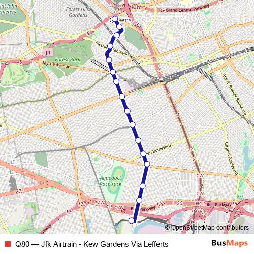 Q80 bus Line Map