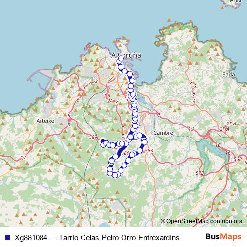 Xg881084 bus Line Map