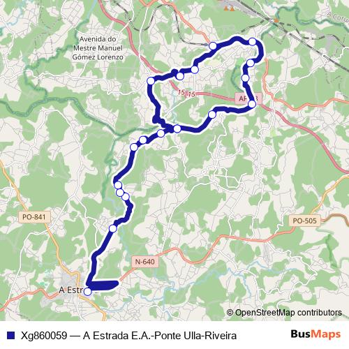 Xg860059 bus Line Map