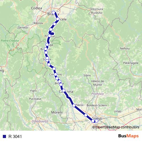 R 3041 rail Line Map