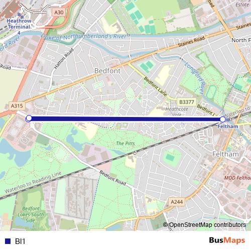Bl1 bus Line Map