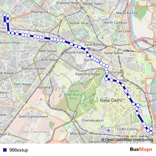 966extup bus Line Map
