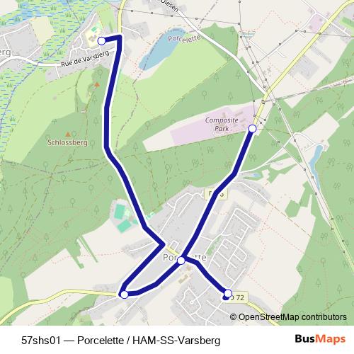 57shs01 bus Line Map
