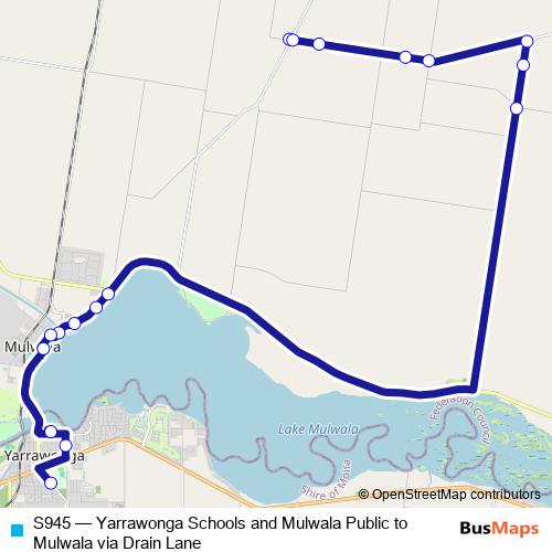 S945 bus Line Map