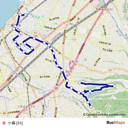 小森 [31] bus Line Map
