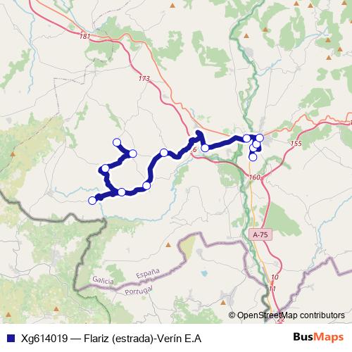 Xg614019 bus Line Map