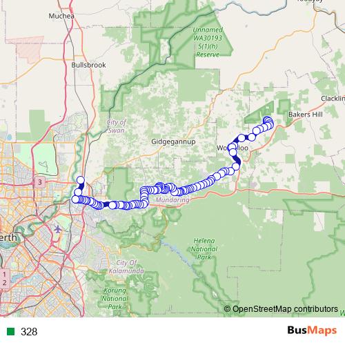 328 bus Line Map
