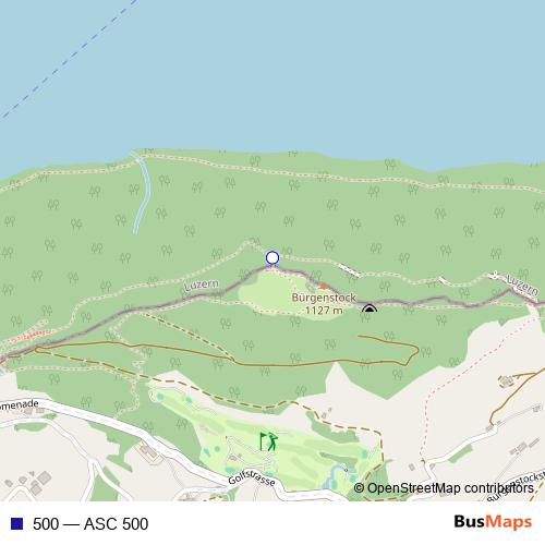 500 funicular Line Map