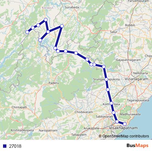 27018 bus Line Map