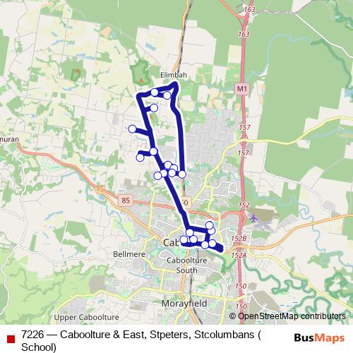 7226 bus Line Map