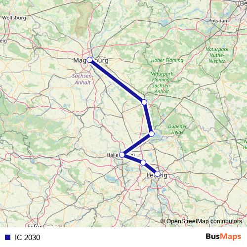 IC 2030 rail Line Map