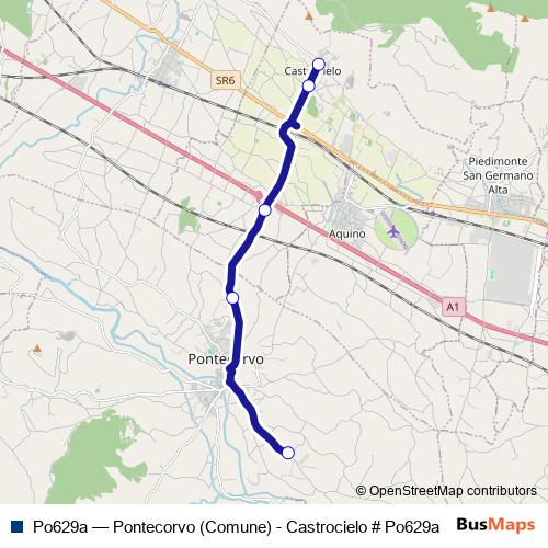 Po629a bus Line Map