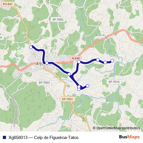 Xg658013 bus Line Map