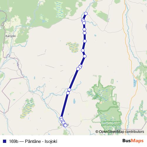 169b bus Line Map