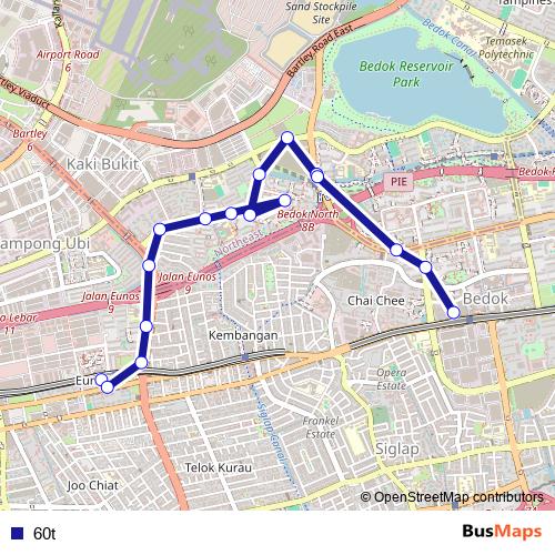 60t bus Line Map