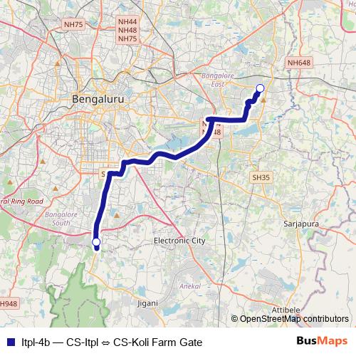 Itpl-4b bus Line Map