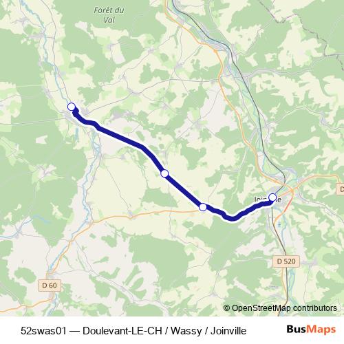 52swas01 bus Line Map