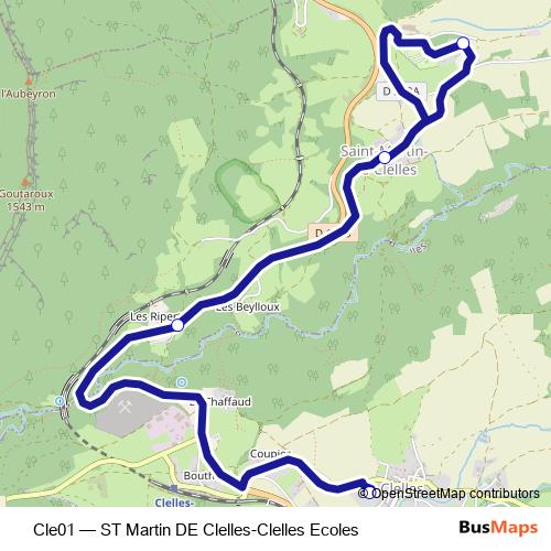 Cle01 bus Line Map
