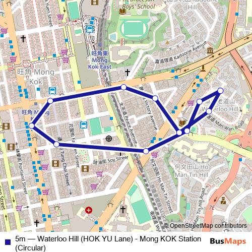 5m bus Line Map