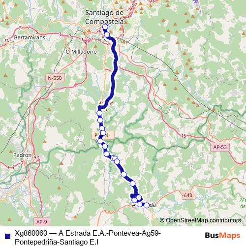 Xg860060 bus Line Map
