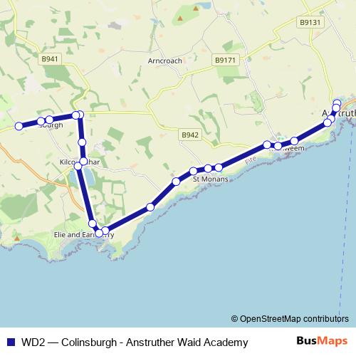 WD2 bus Line Map