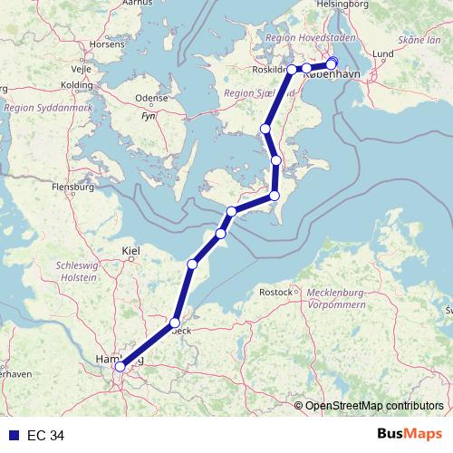 EC 34 rail Line Map