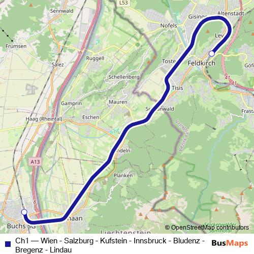 Ch1 rail Line Map
