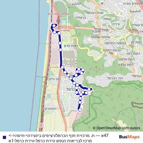 47א bus Line Map