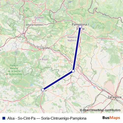Alsa - So-Cint-Pa bus Line Map