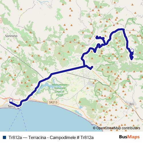 Tr812a bus Line Map