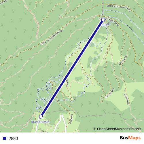 2880 cable-car Line Map