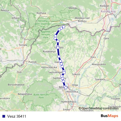 Vesz 35411 rail Line Map