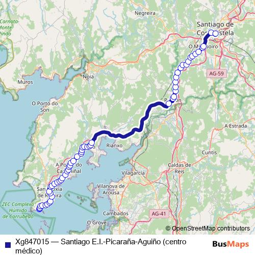 Xg847015 bus Line Map