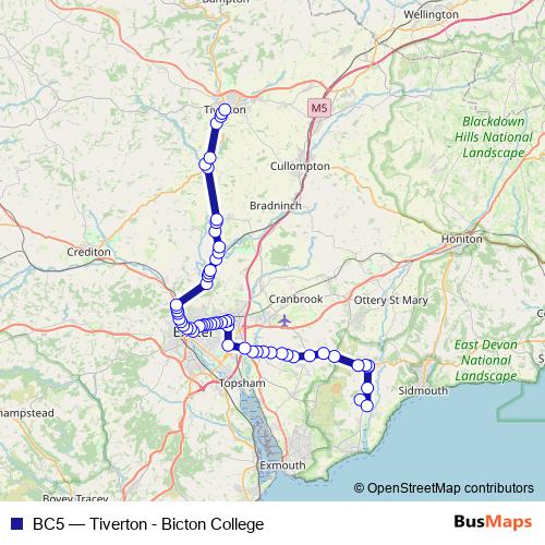 BC5 bus Line Map