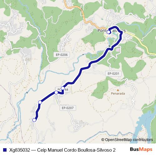 Xg835032 bus Line Map