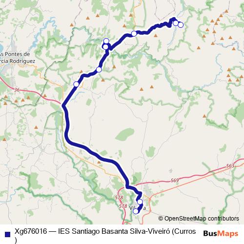 Xg676016 bus Line Map