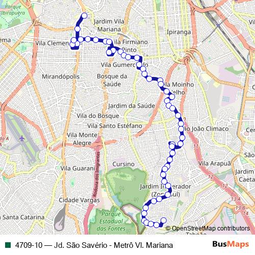 4709-10 bus Line Map