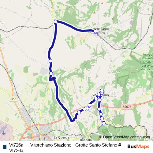 Vt726a bus Line Map