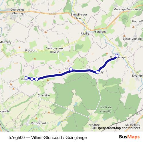 57egh00 bus Line Map