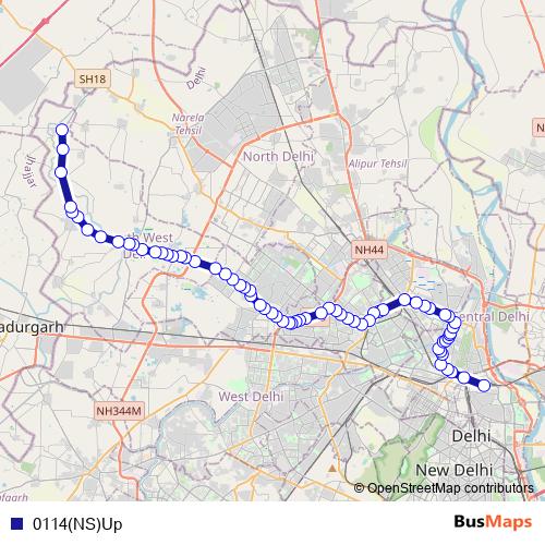 0114(NS)Up bus Line Map