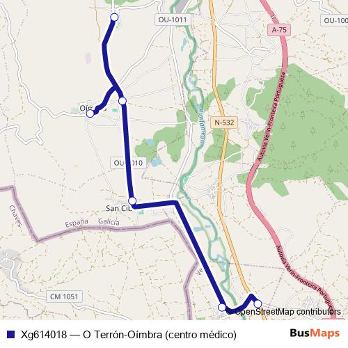 Xg614018 bus Line Map