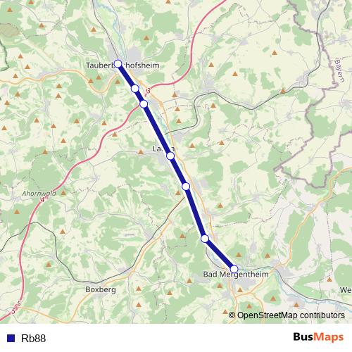 Rb88 bus Line Map