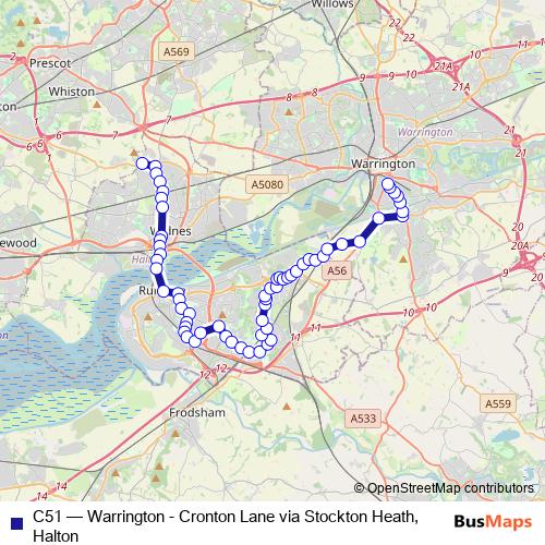 C51 bus Line Map