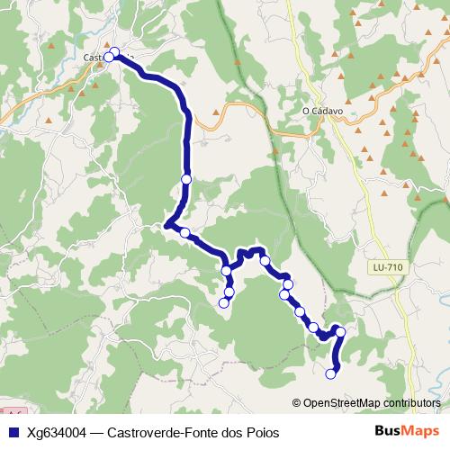 Xg634004 bus Line Map