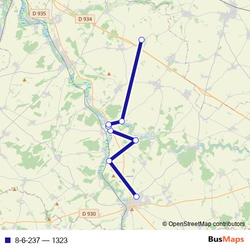 8-6-237 bus Line Map